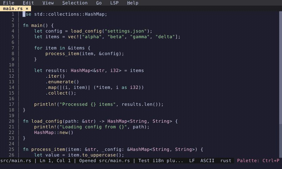 Integrated terminal demo